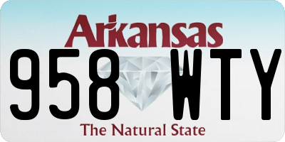 AR license plate 958WTY