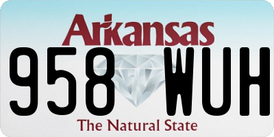 AR license plate 958WUH