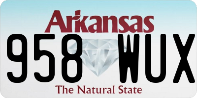 AR license plate 958WUX