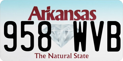 AR license plate 958WVB