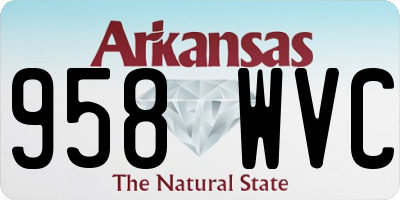 AR license plate 958WVC