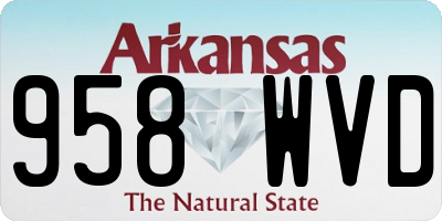 AR license plate 958WVD