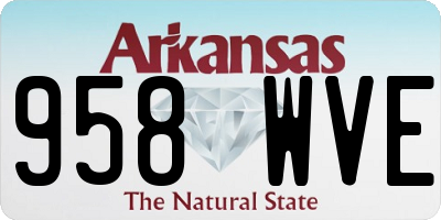 AR license plate 958WVE