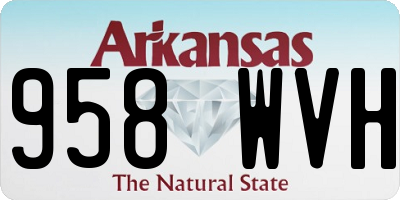 AR license plate 958WVH