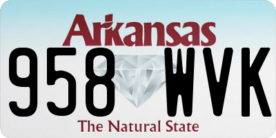 AR license plate 958WVK