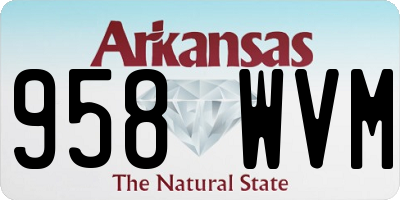 AR license plate 958WVM