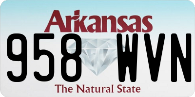 AR license plate 958WVN