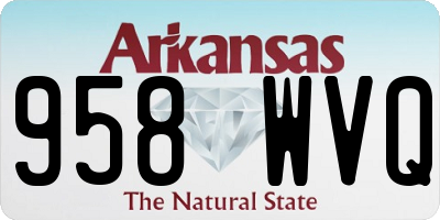 AR license plate 958WVQ