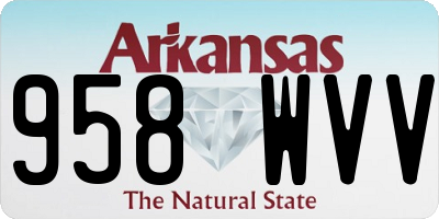 AR license plate 958WVV