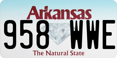 AR license plate 958WWE