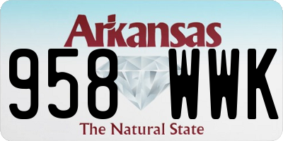 AR license plate 958WWK