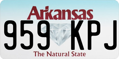 AR license plate 959KPJ