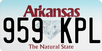 AR license plate 959KPL