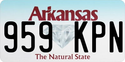 AR license plate 959KPN