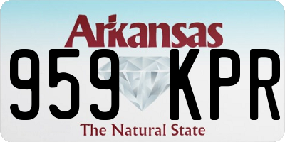 AR license plate 959KPR