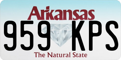 AR license plate 959KPS