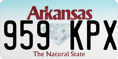 AR license plate 959KPX