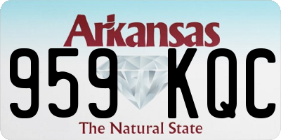 AR license plate 959KQC