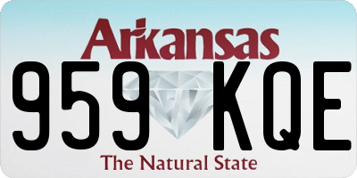 AR license plate 959KQE