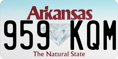 AR license plate 959KQM