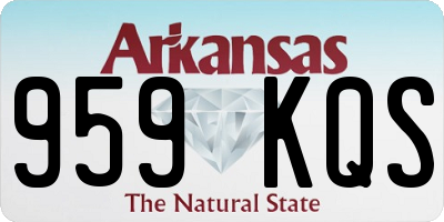 AR license plate 959KQS