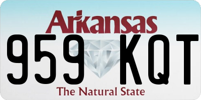 AR license plate 959KQT
