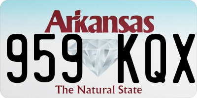 AR license plate 959KQX