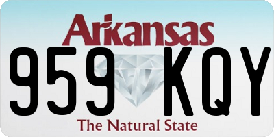 AR license plate 959KQY
