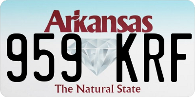 AR license plate 959KRF