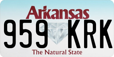 AR license plate 959KRK