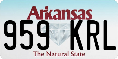 AR license plate 959KRL