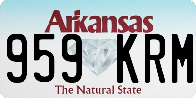 AR license plate 959KRM