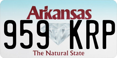 AR license plate 959KRP