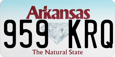 AR license plate 959KRQ