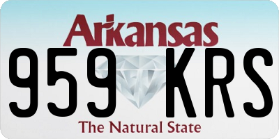 AR license plate 959KRS