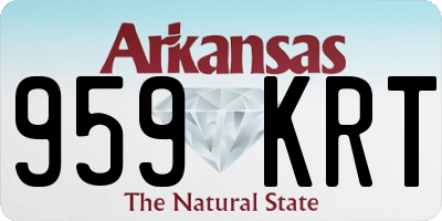 AR license plate 959KRT
