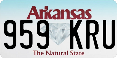AR license plate 959KRU