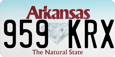 AR license plate 959KRX