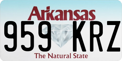 AR license plate 959KRZ