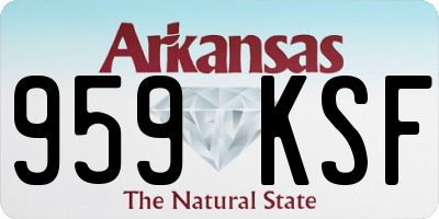 AR license plate 959KSF