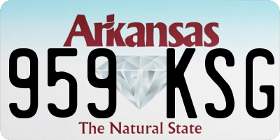 AR license plate 959KSG