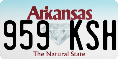 AR license plate 959KSH