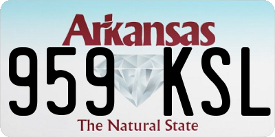 AR license plate 959KSL