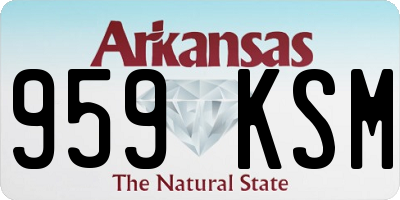 AR license plate 959KSM