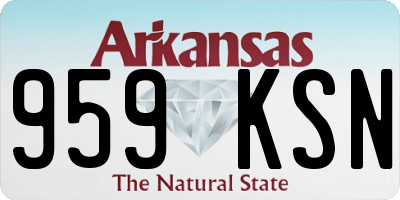 AR license plate 959KSN