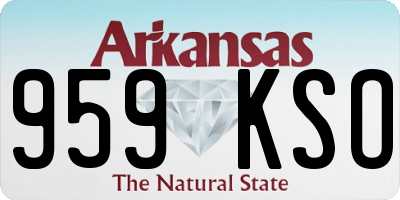 AR license plate 959KSO