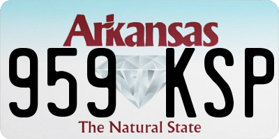 AR license plate 959KSP
