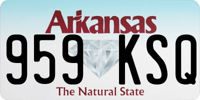 AR license plate 959KSQ