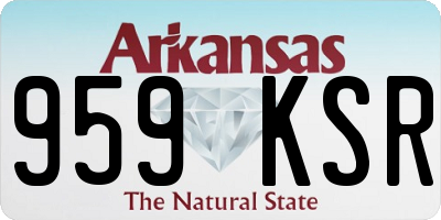 AR license plate 959KSR