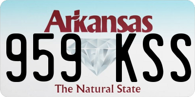 AR license plate 959KSS